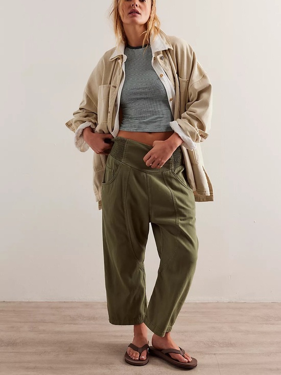 We The Free Pants - We The Free Lunan Crop Harem
Jeans Green